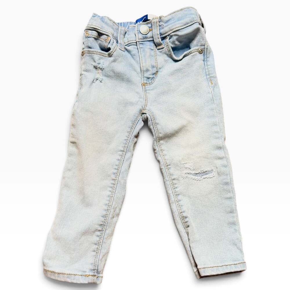 Old Navy Harper Skinny Denim Size 18-24M Light Wash Adjustable Waist Jeans NWOT